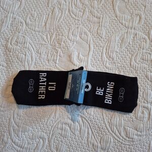 Lavley I'd Rather Be Biking Socks one size men's or women's NEW
